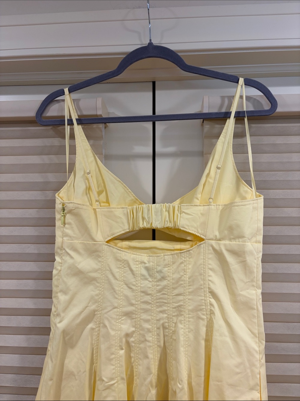 NWOT Simkhai Yellow Sleeveless Cotton Maxi Dress, Size US 6 - Picture 6 of 9